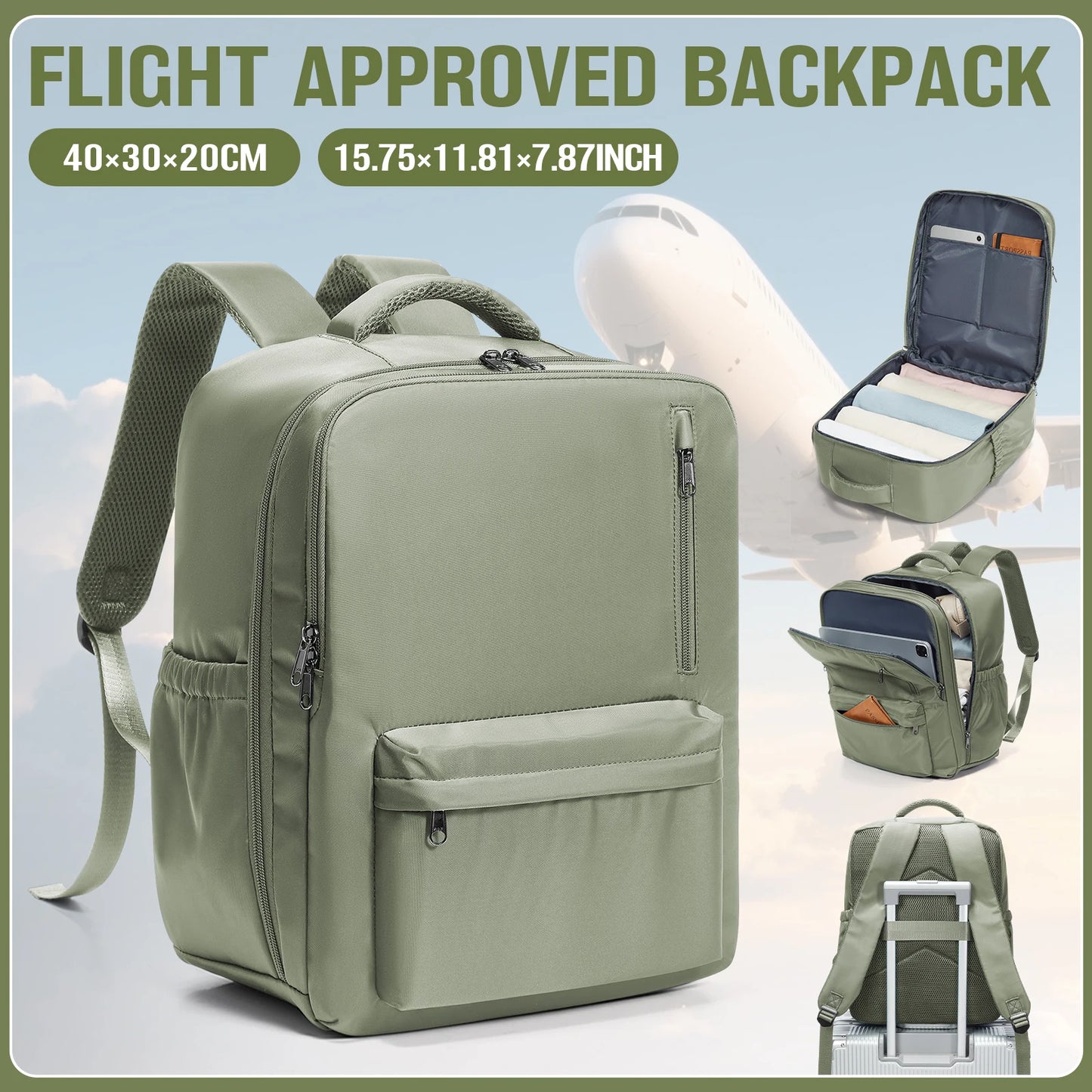 Mochila de Viaje de Gran Capacidad | Ideal como Equipaje de Mano para la Escuela y Viajes