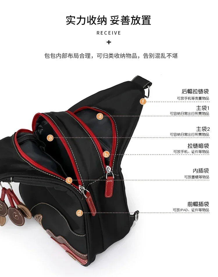 Versatile Casual Nylon Backpacks for Women | Trendy & Spacious