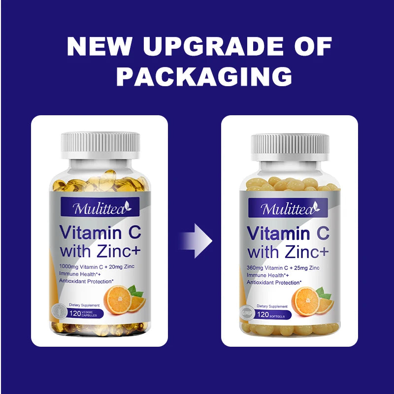 Vitamin C and Zinc Supplement | Powerful Antioxidant Booster