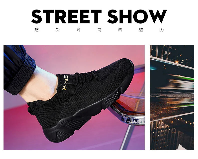 Men's Breathable Sneakers | Comfortable Casual Walking Shoes