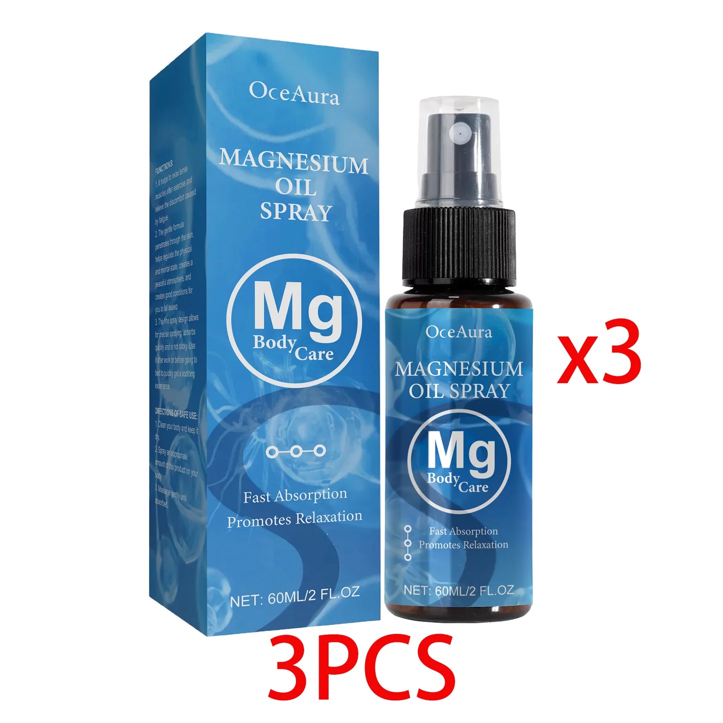 Magnesium Oil Spray for Relaxation & Muscle Relief | Better Sleep