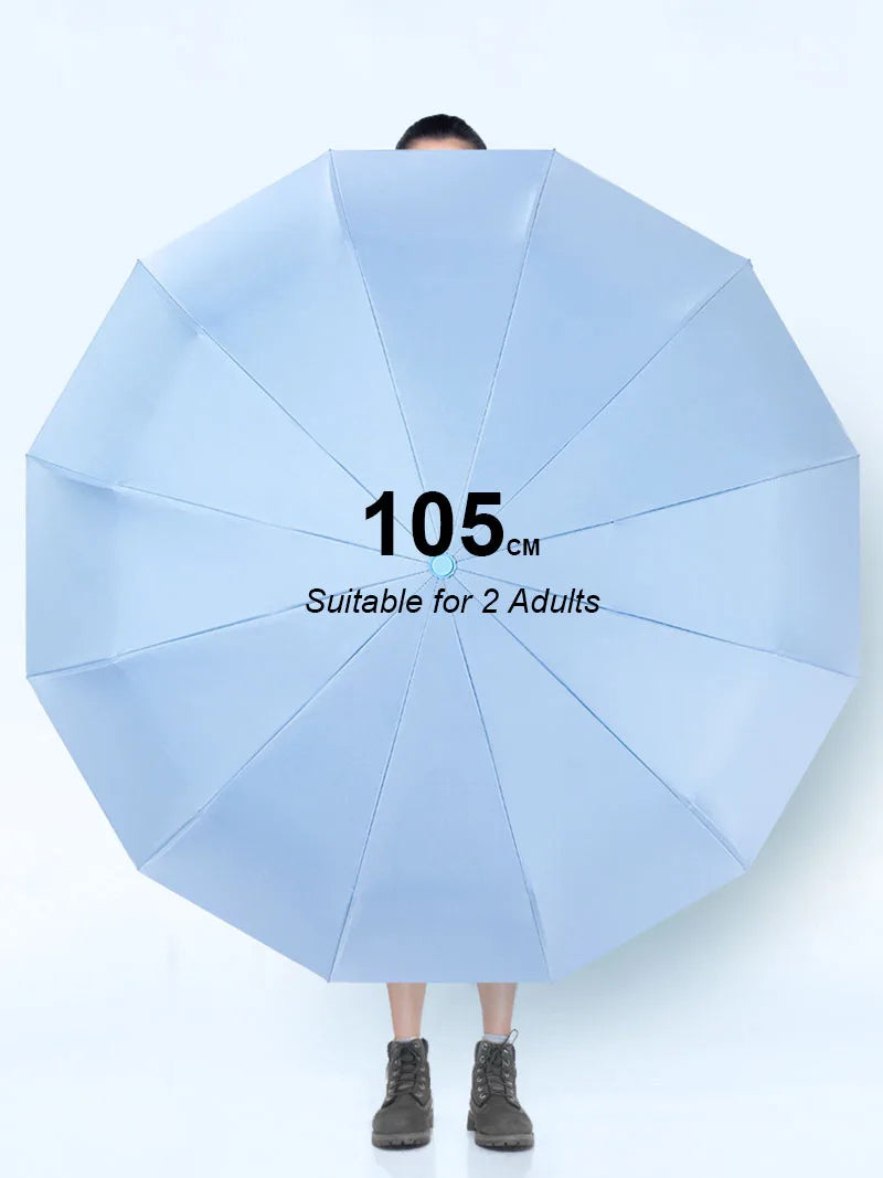 Large Windproof Automatic Umbrella | UV Protection Folding Umbrella