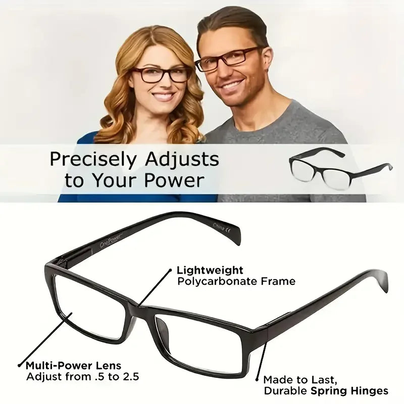 Multifocal Reading Glasses for Men and Women | Auto-Adjusting Eyewear