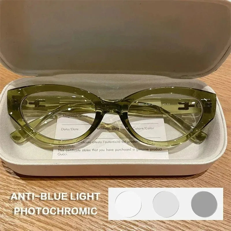 Vintage Cat Eye Reading Glasses for Women | Progressive Anti Blue Ray 2026