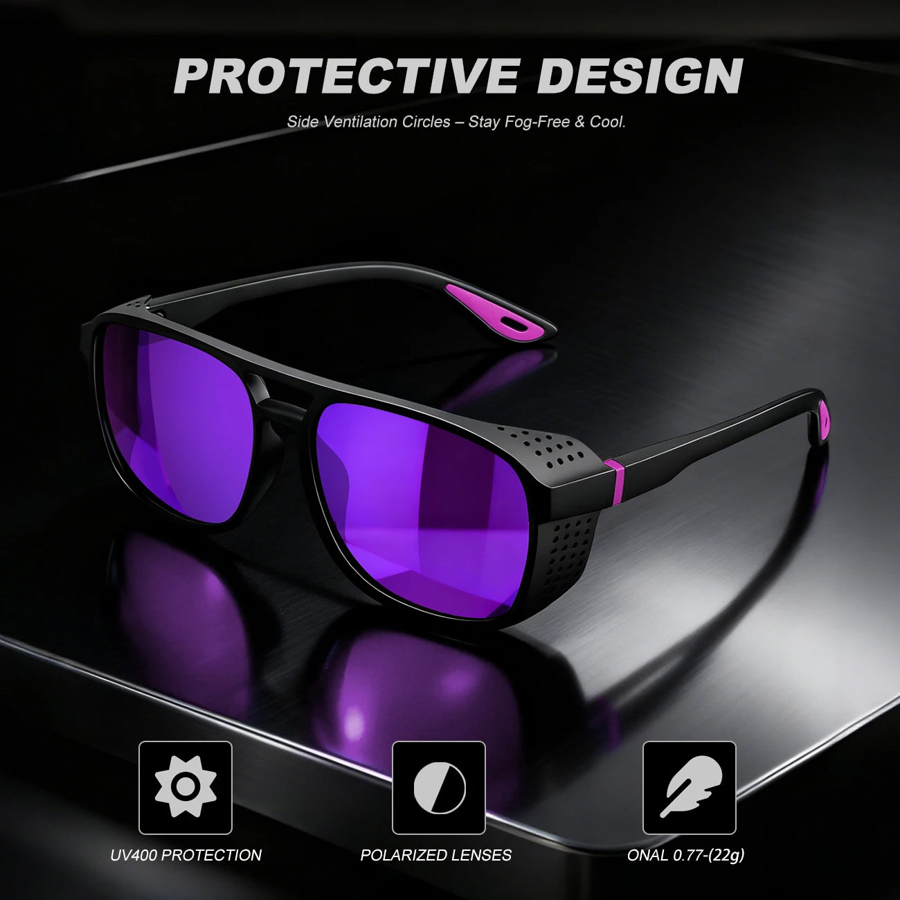 Polarized Sports Sunglasses | Lightweight UV400 Protection for Outdoor Fun