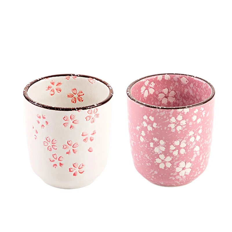 Handmade Zen Style Sakura Mug | Elegant Tea Experience
