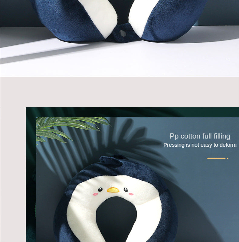 U-Shaped Cartoon Neck Pillow | Perfect for Car & Office Naps