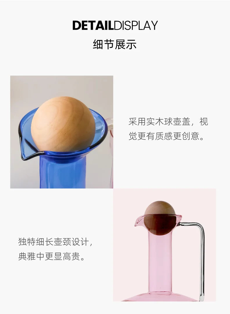 1500ml Nordic High-Temperature Glass Kettle | Creative Juice Set