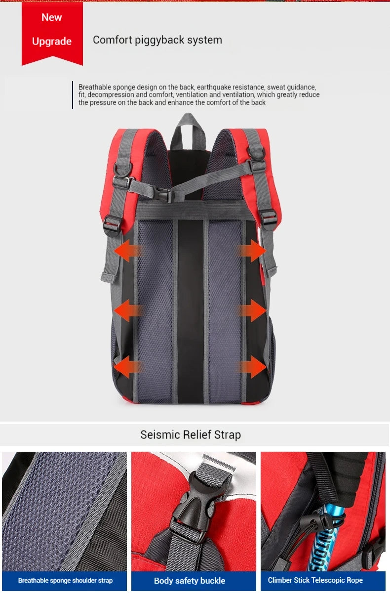 Big Capacity Outdoor Travel Backpack | Perfect for Climbers & Explorers