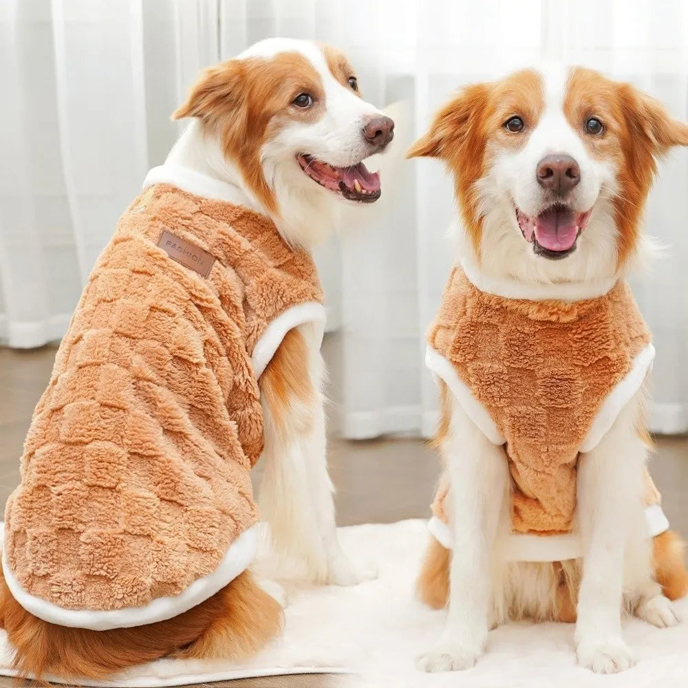 Comfortable Velvet Winter Dog Pullover Vest | Soft & Warm Coat