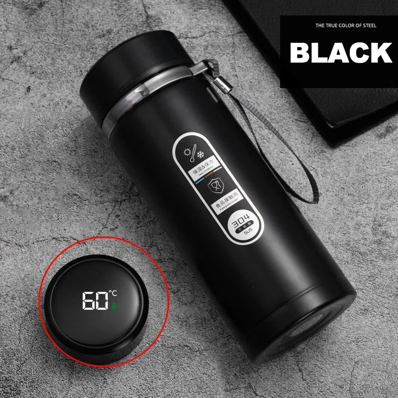 Stainless Steel Vacuum Flask with LED Temperature Display | 500ML-1L