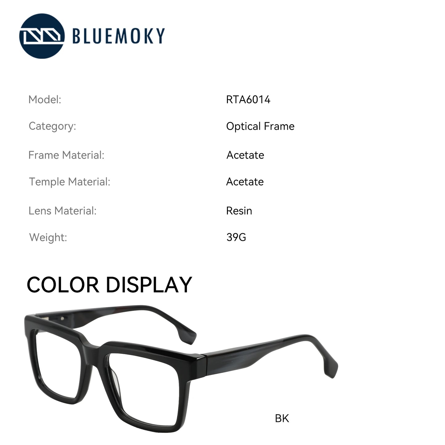 XL Acetate Square Glasses | Photochromic Multifocal Eyewear 2026