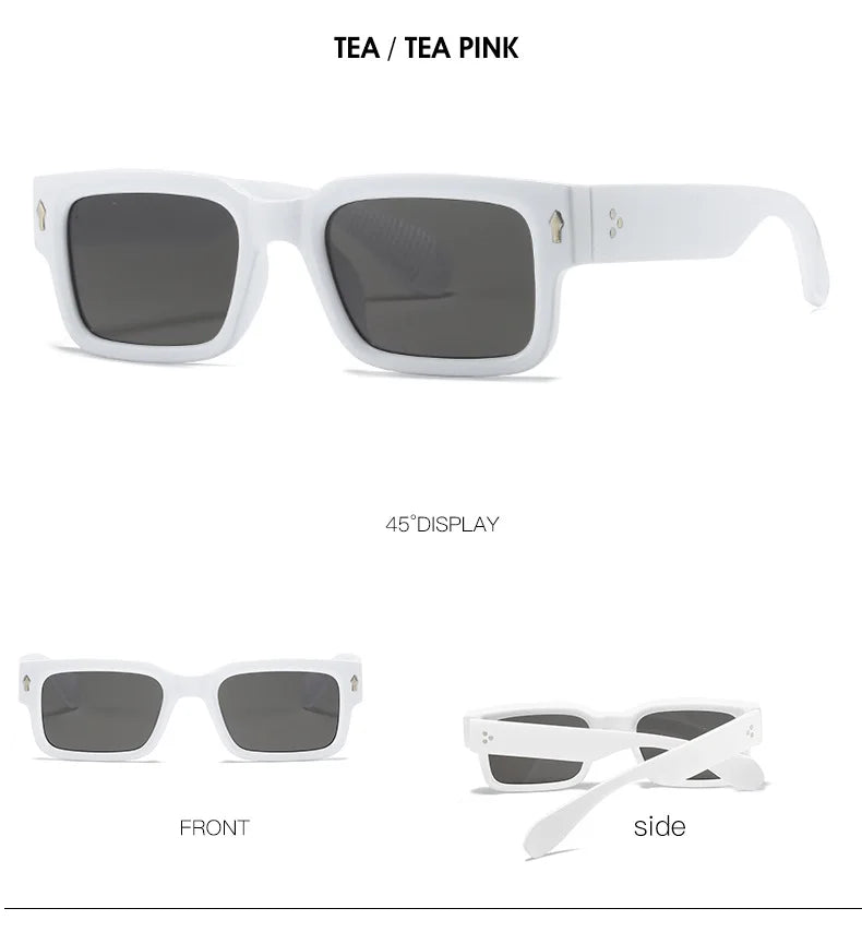 Stylish Rivet Sunglasses | Retro UV400 Eyewear for Everyone