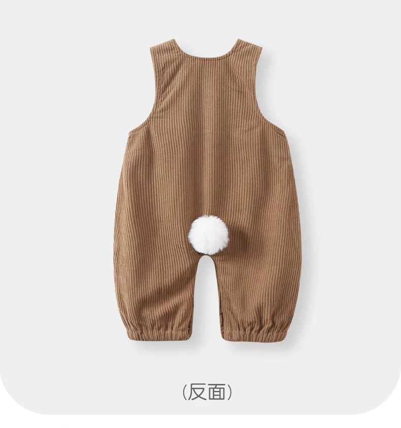 Comfy Open-Crotch Baby Overalls for Boys and Girls | Autumn Style