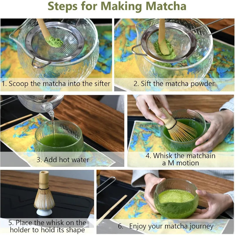 7pcs Japanese Matcha Tea Ceremony Set | Authentic Traditional Experience
