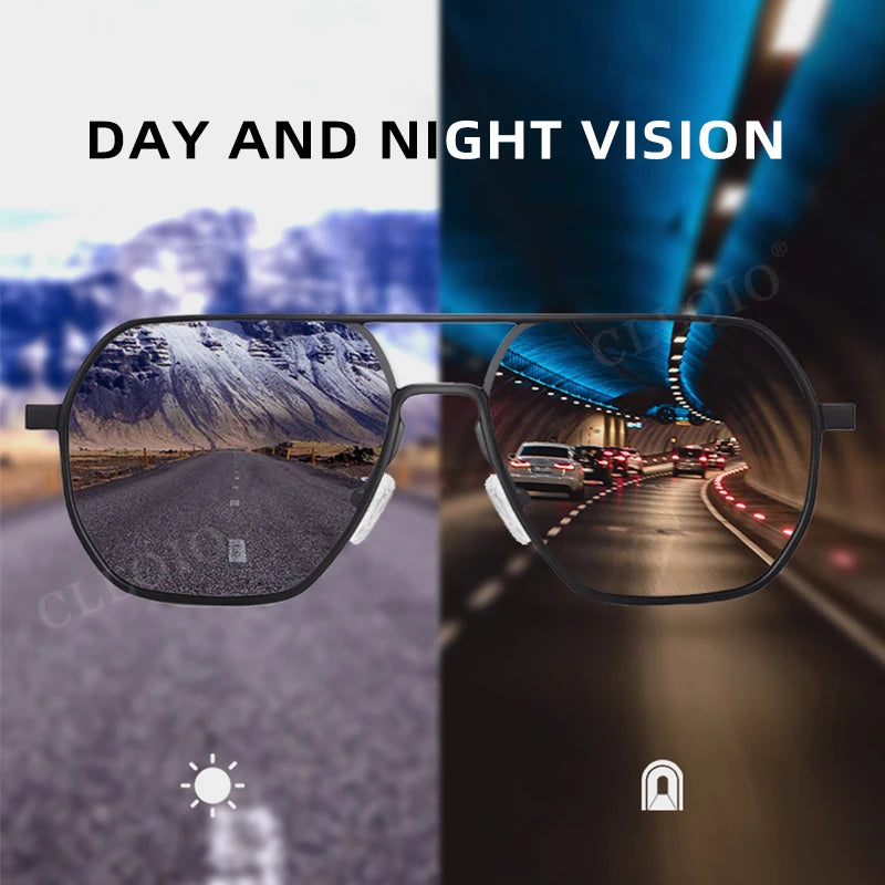 Fashionable Photochromic Polarized Sunglasses for Men & Women
