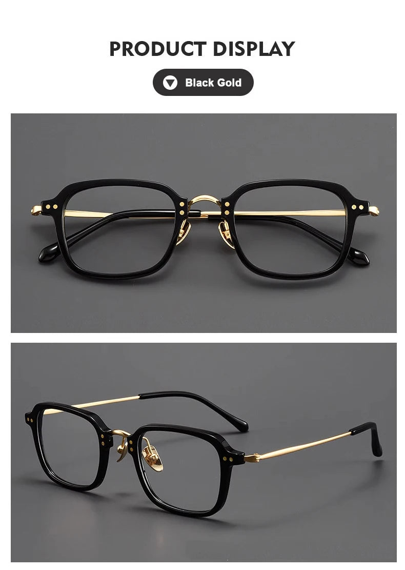 Ultra-Light Retro Square Frame Glasses | Stylish Eyewear for Trendsetters