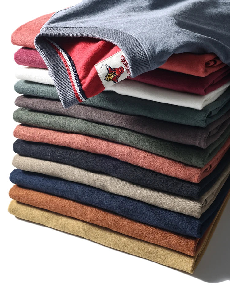 Men's Retro Solid Color Short Sleeve T-shirt | Summer Fashion Top