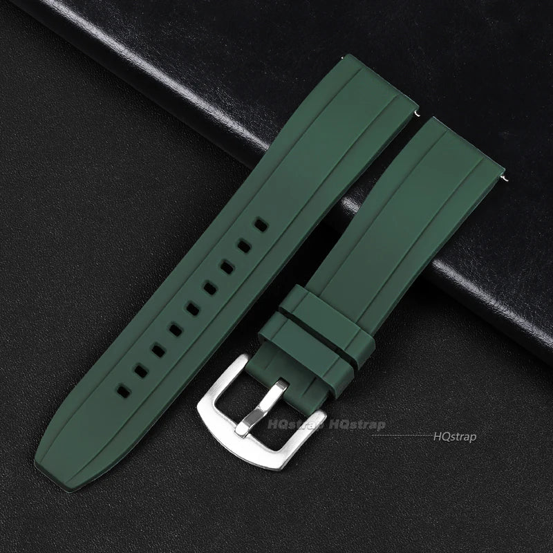 Quick Release Silicone Rubber Watch Strap | Soft Sports Watchband