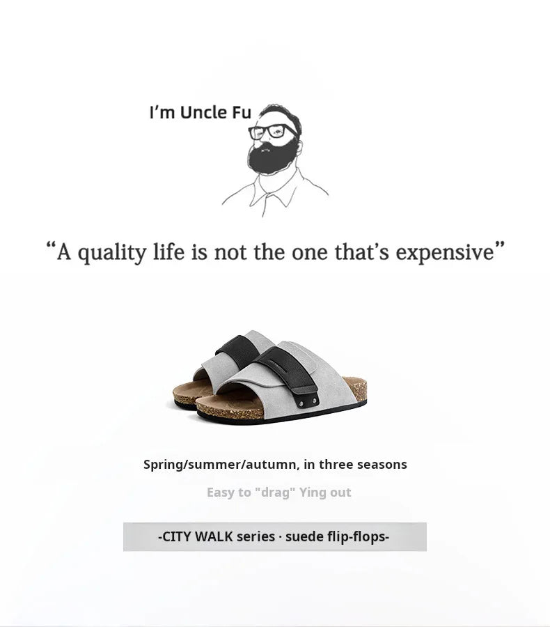 Men's Color-Block Slide-On Sandals | Comfortable Summer Mules