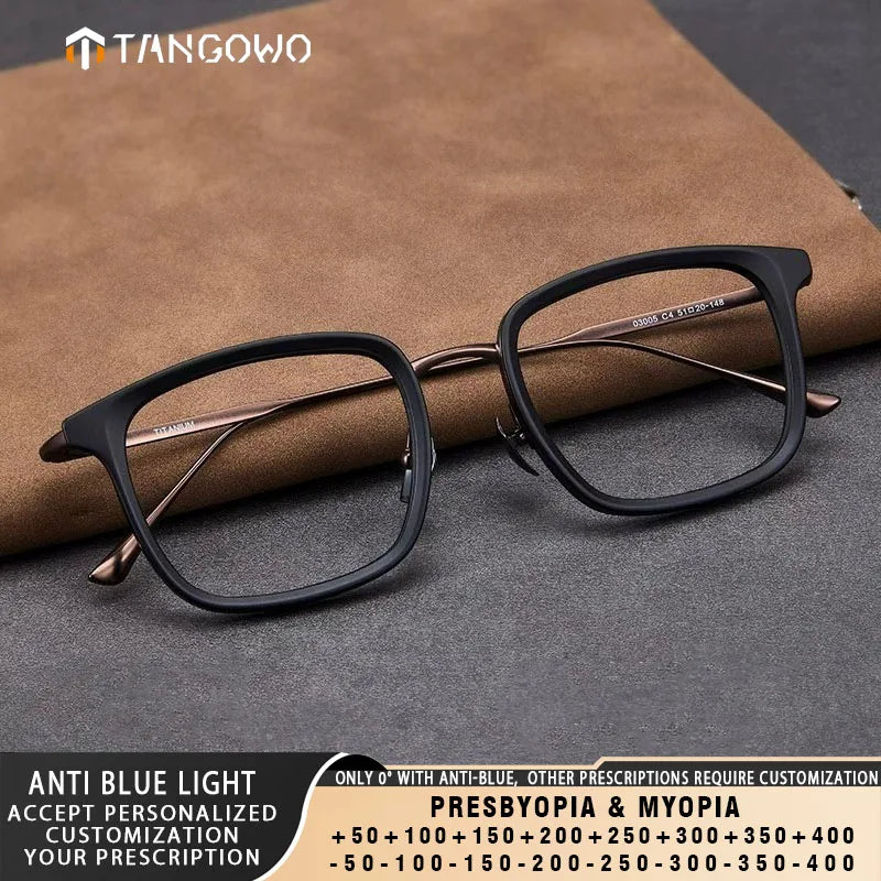 Vintage Square Anti Blue Light Glasses | Unisex Adjustable Eyewear