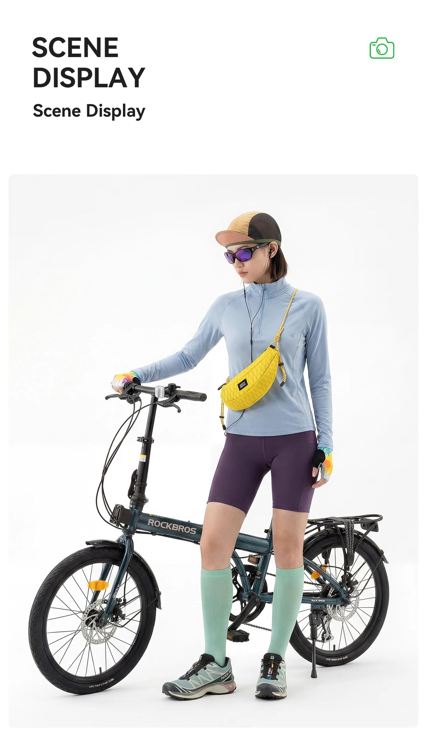 Outdoor Bicycle Bag | 1.8L Banana Shape Bike Bag with Strap