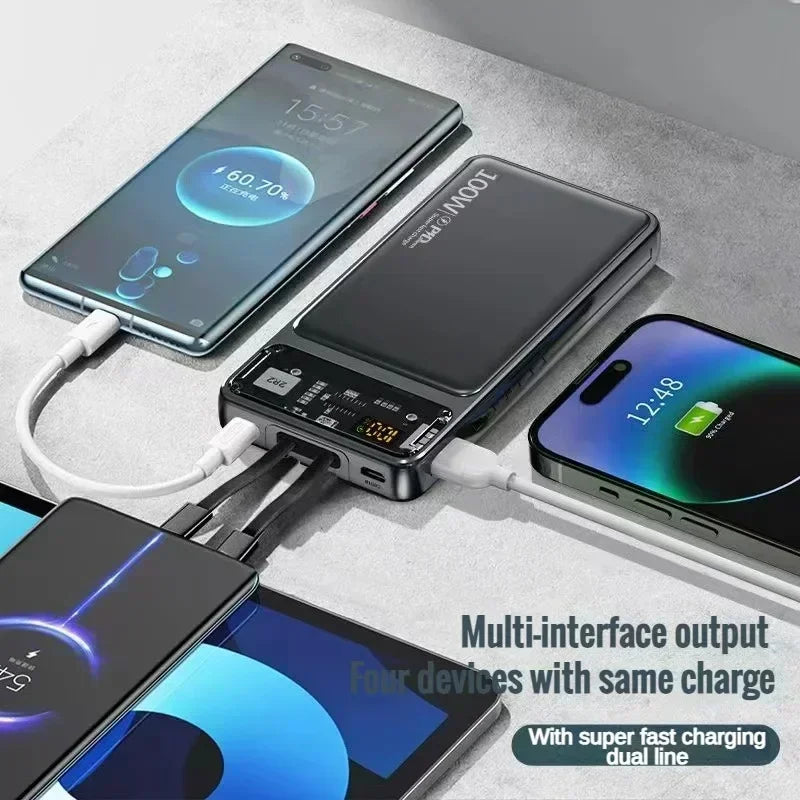 Super Fast 200000mAh Power Bank | Dual Port Charger for All Devices
