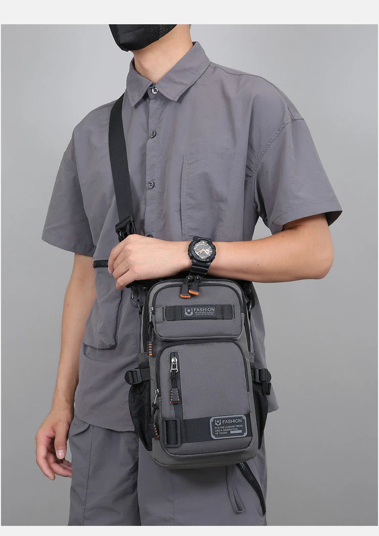 Men's Fashion Oxford Waist Pack | Versatile Casual Chest Bag
