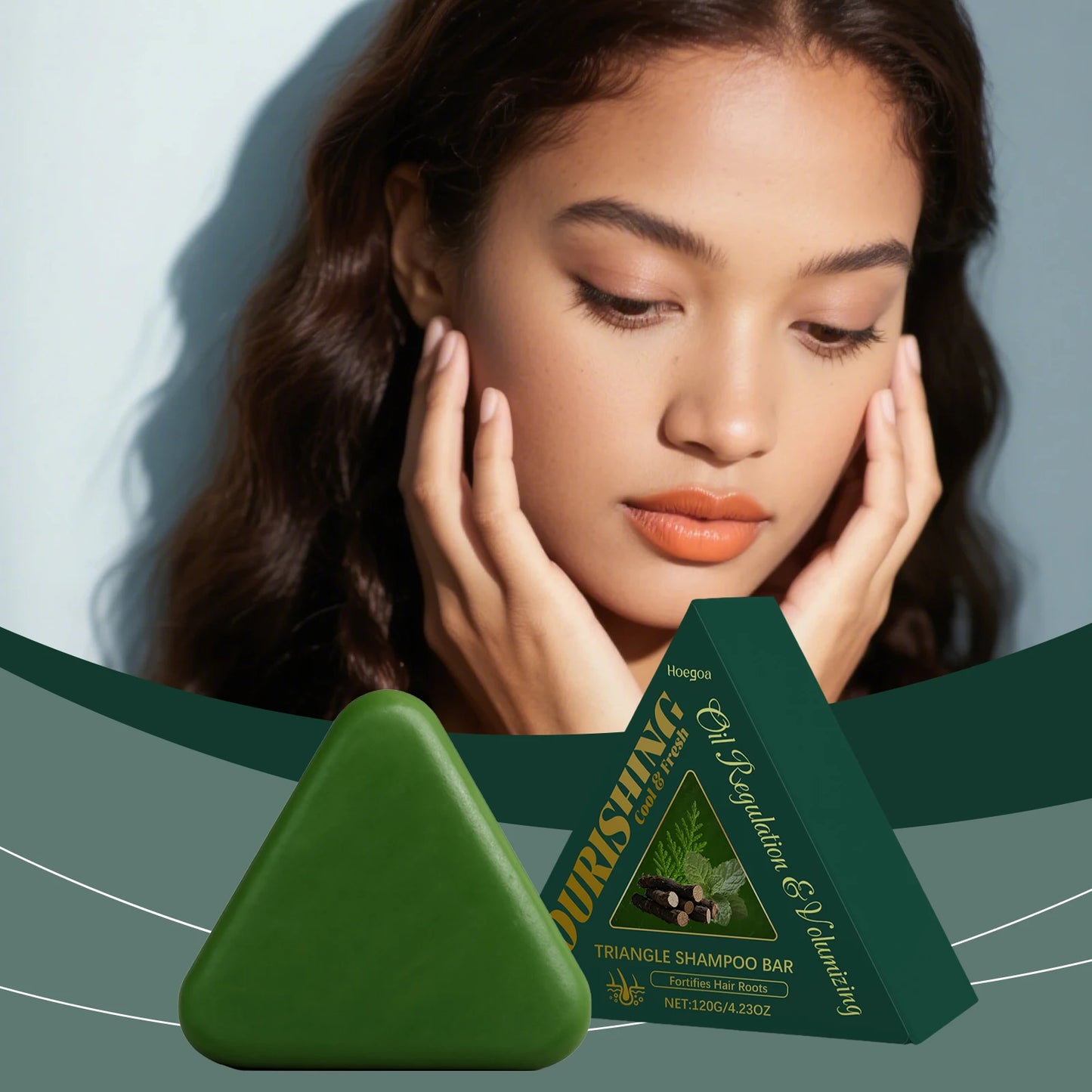 Nature Triangle Shampoo Bar | Refreshing Scalp Care & Oil Control