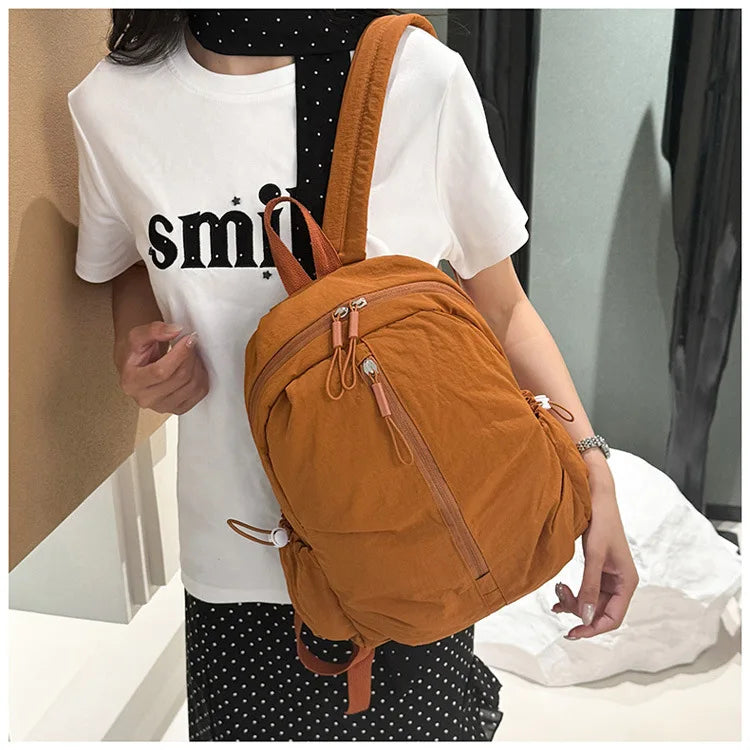 Lightweight Macaron Color Oxford Backpack for Women | Casual Chic bag