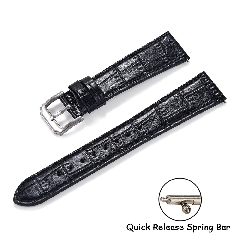 Quality Leather Watch Bands | Universal Slub Pattern Straps