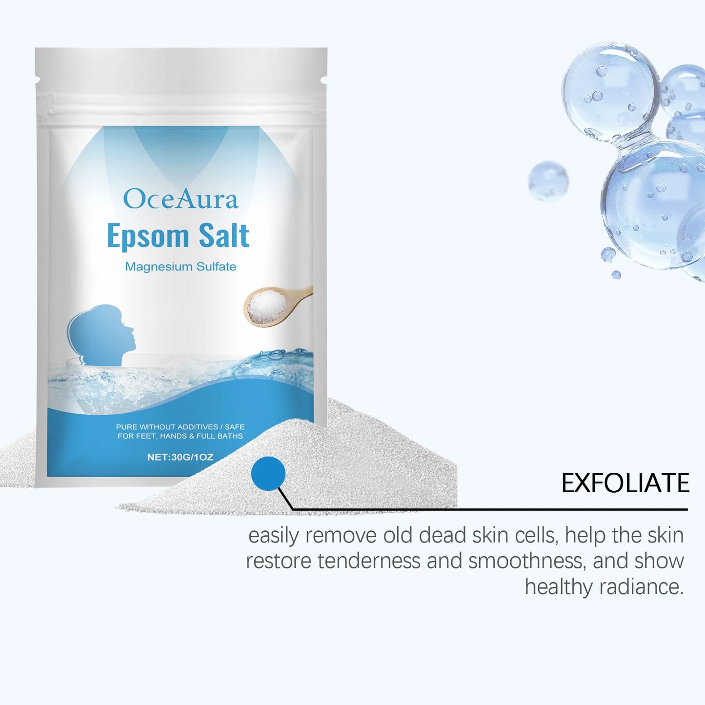 Exfoliating Bath Salt for Smooth, Nourished Skin | Spa Experience