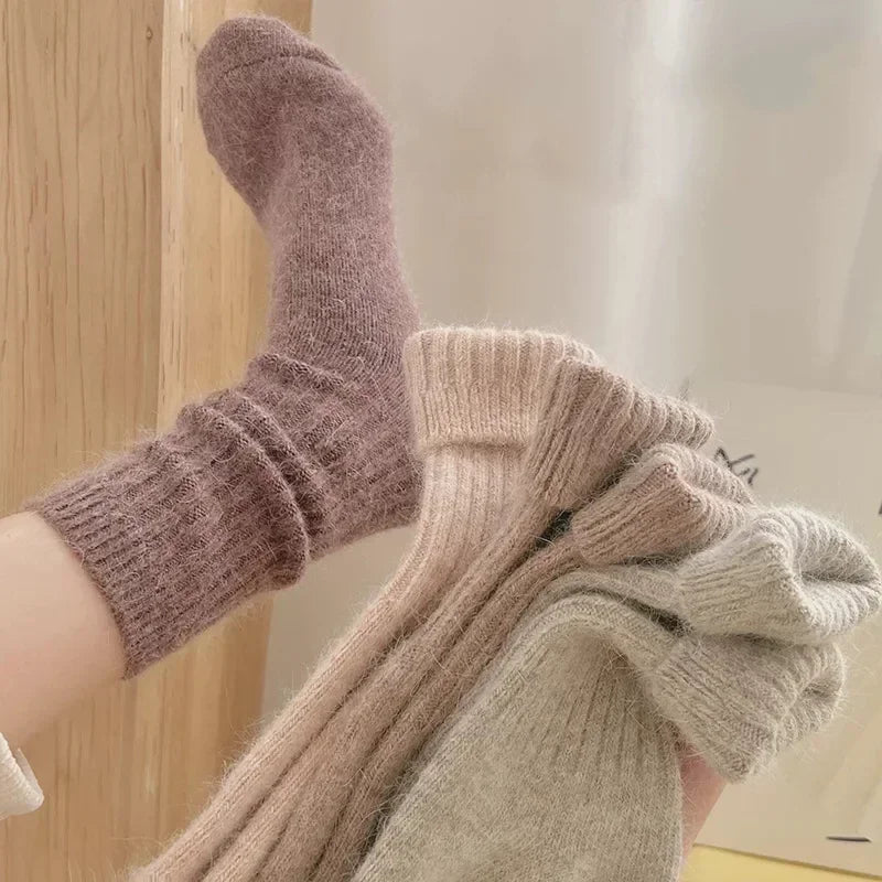 Women's Thermal Cashmere Wool Socks | Chic Harajuku Style