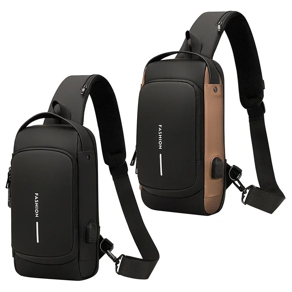 Multifunction Anti-theft USB Shoulder Bag | Stylish Crossbody Pack