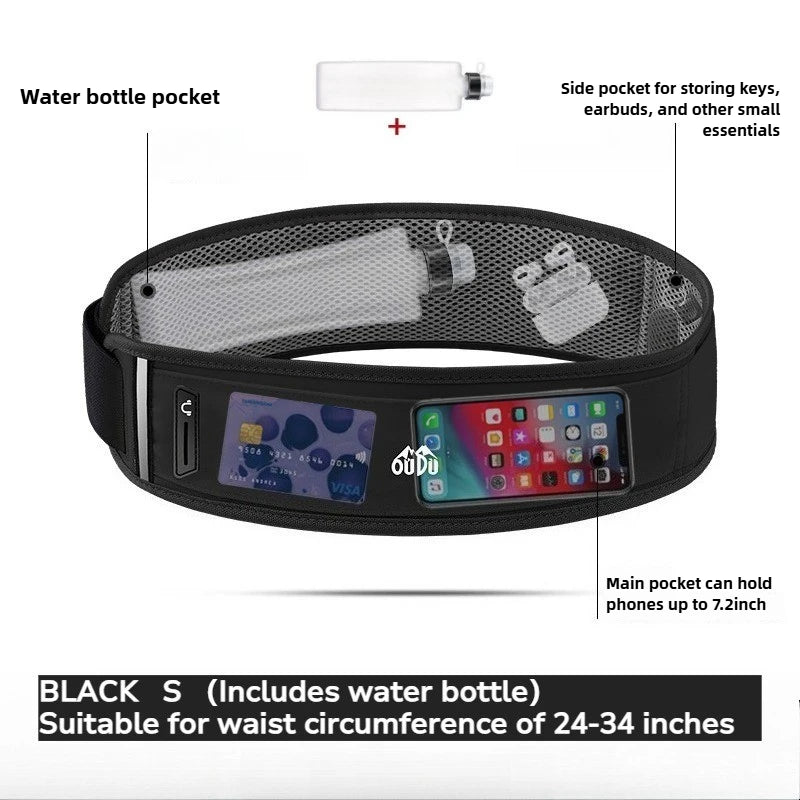 Unisex Running Bag with Water Bottle Holder | Outdoor Hydration Pack