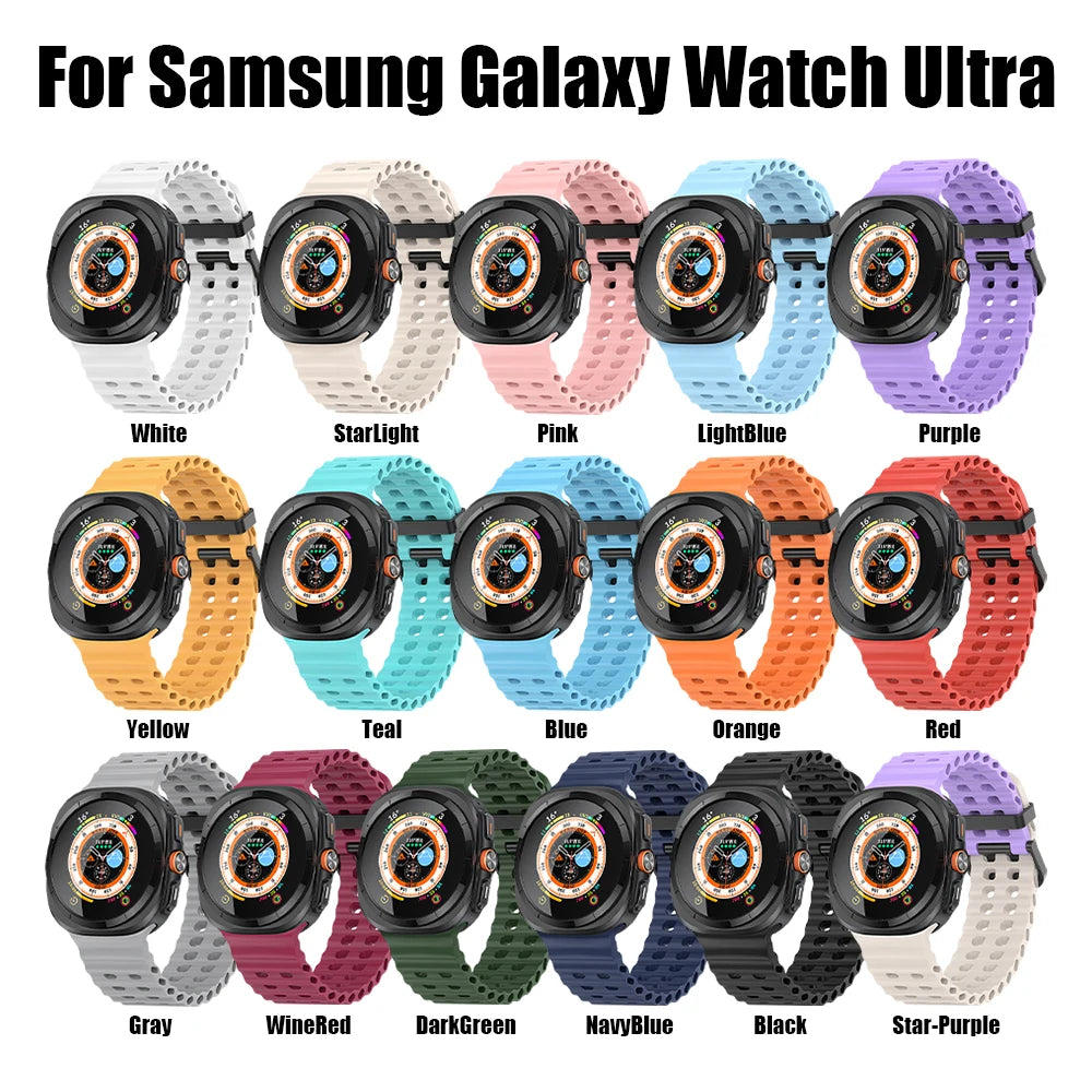 Silicone Watch Strap for Galaxy Watch Ultra 47mm | Comfortable & Stylish