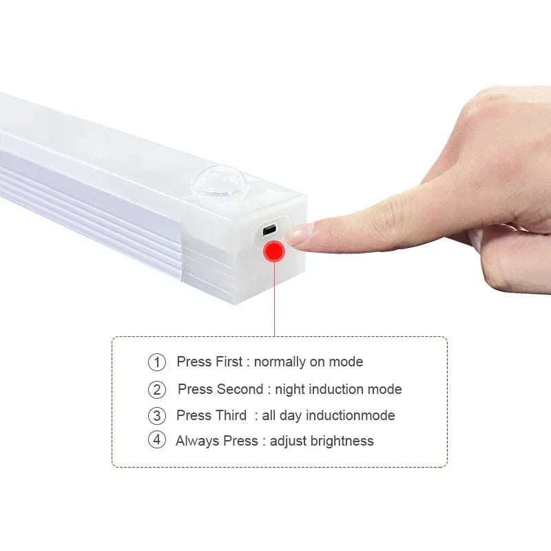 Luz LED Inalámbrica con Sensor de Movimiento | Luz Nocturna Recargable para el Hogar