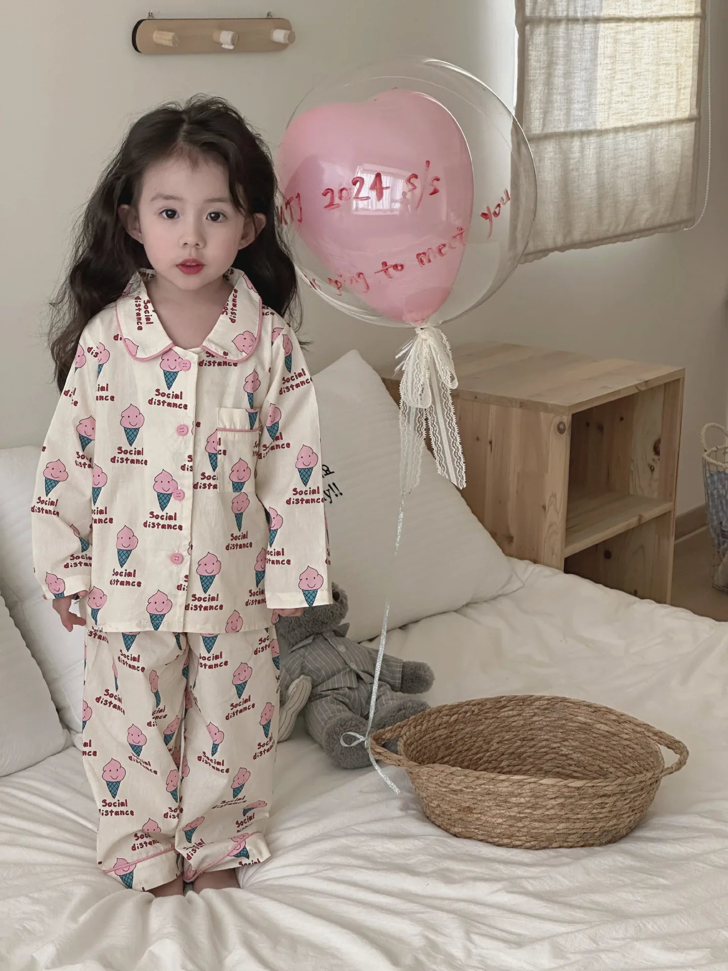 Spring Children's Cartoon Homewear Outfits | Cute Pajamas Set