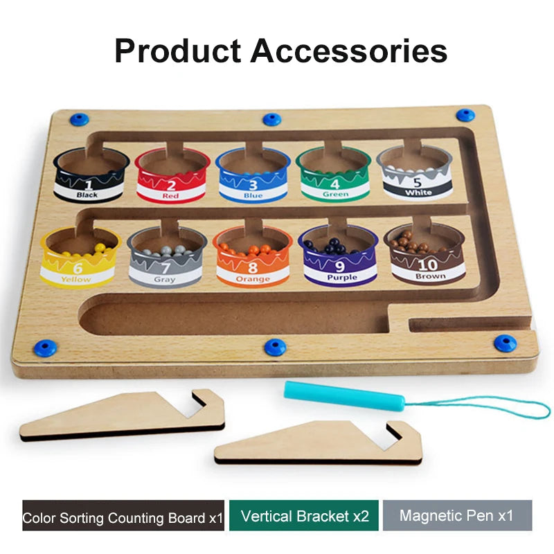Children's Montessori Magnetic Pen Ball Game | Fun Learning Toy