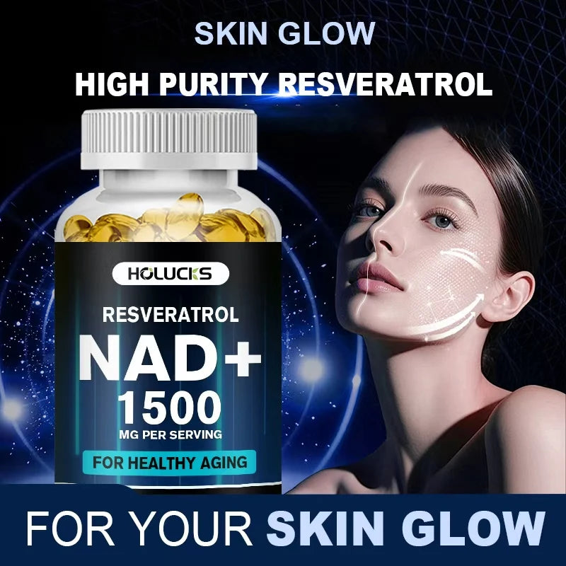 NAD+ Resveratrol Capsules | Support Cellular Health & Anti-Aging