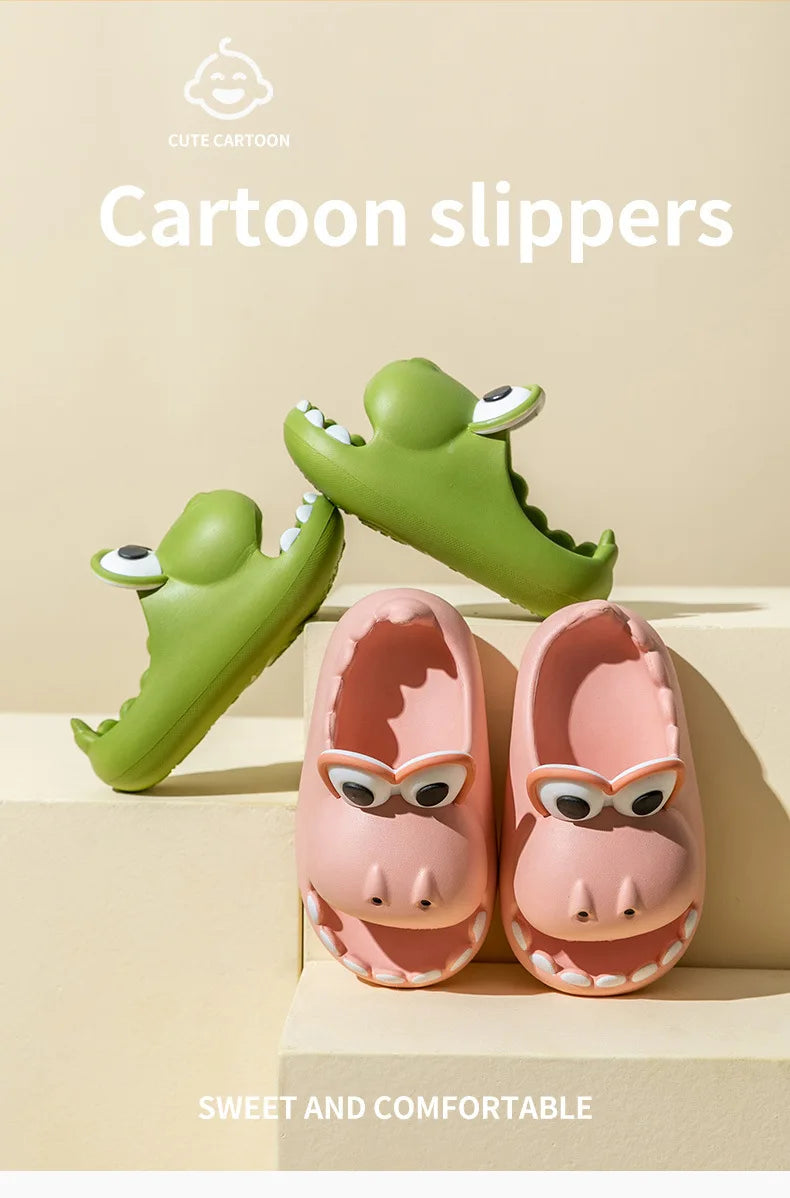 Dinosaur Kids' Slippers | Fun Non-Slip Indoor Sandals