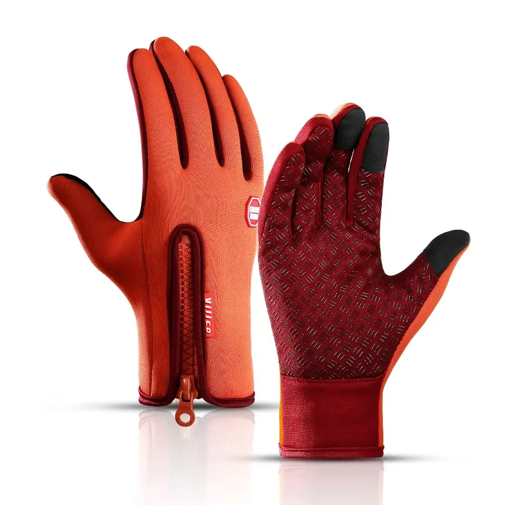 Guantes de invierno para ciclismo/esquí | Resistentes a la humedad y compatibles con pantalla táctil, cálidos