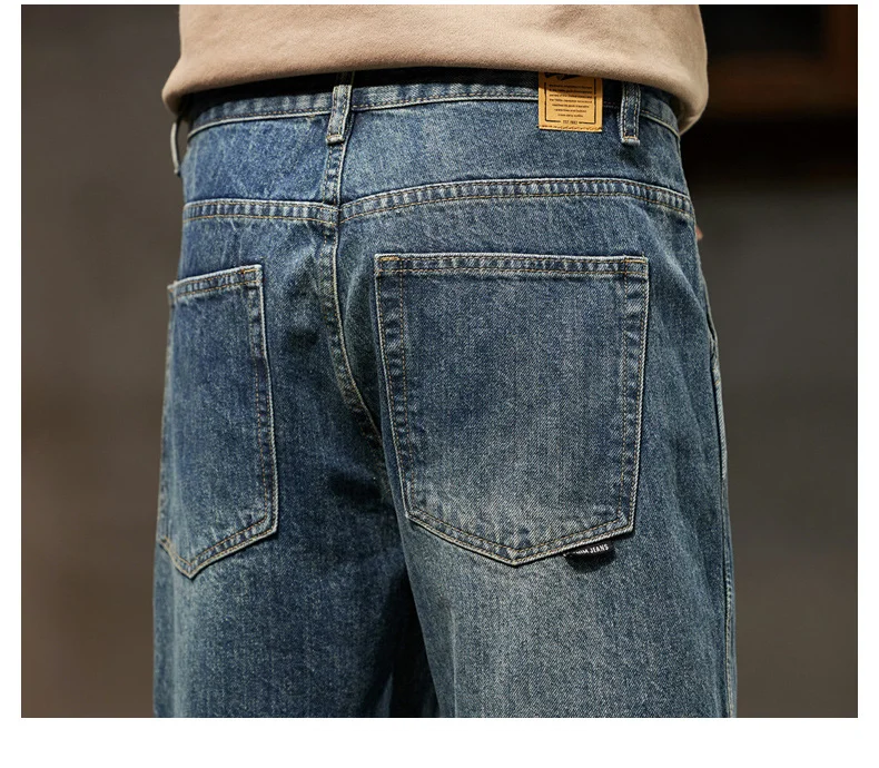 Men's Retro Loose Harem Denim Pants | Stylish Versatile Cargo Trousers