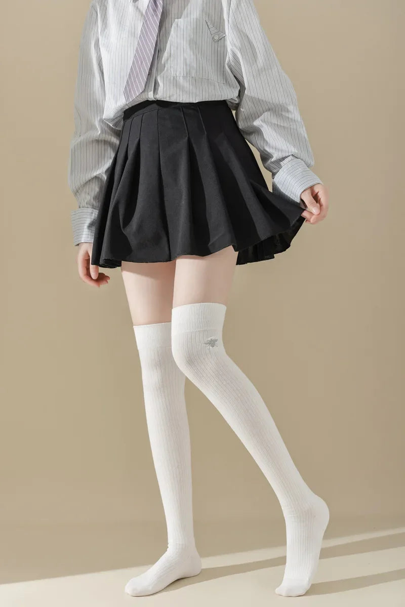 Stylish Women's Cotton Thigh High Stockings | Trendy and Comfortable