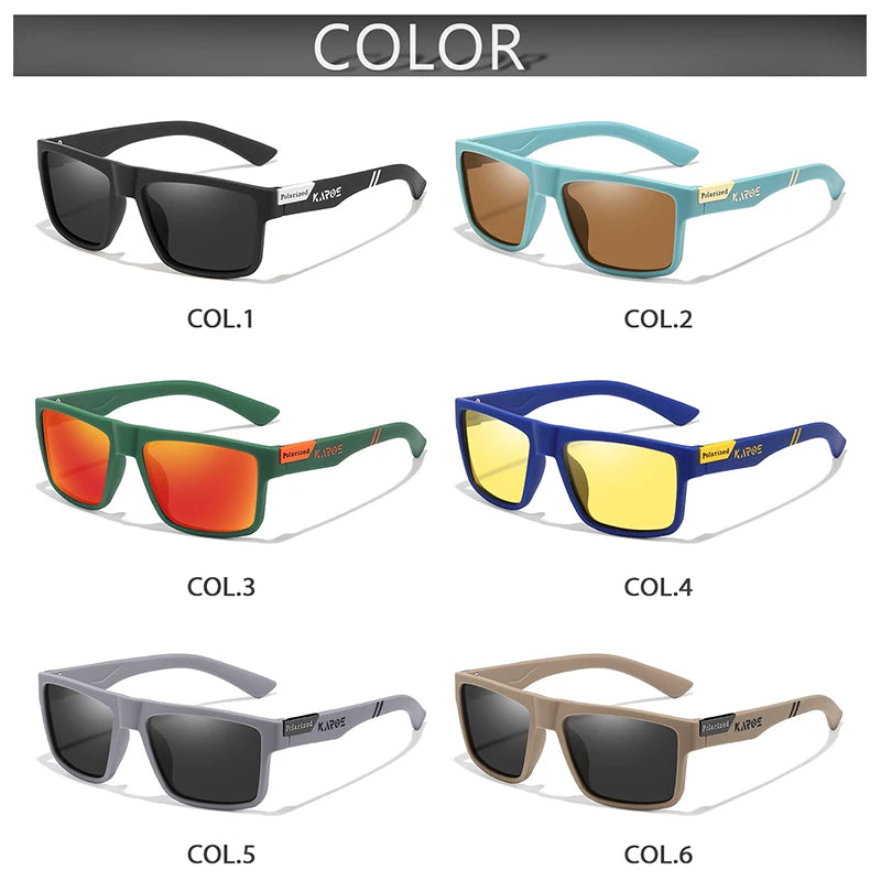 KAROS 2Pcs Polarized Sport Glasses Set for Men & Women UV400 Protection Eyewear for Fishing Cycling Driving Travel & Hiking YZ23