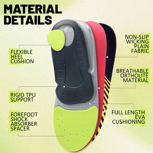 Plantar Fasciitis Insoles | Arch Support Inserts for Pain Relief