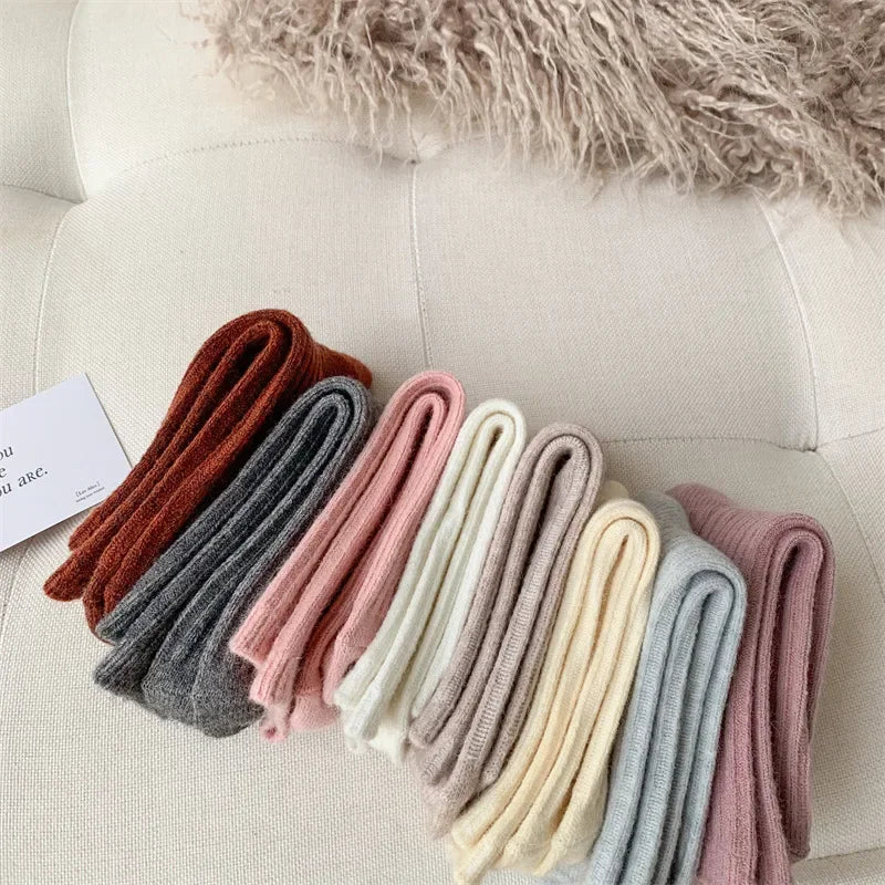 Cozy Thermal Crew Socks for Women | Luxurious Cashmere & Wool