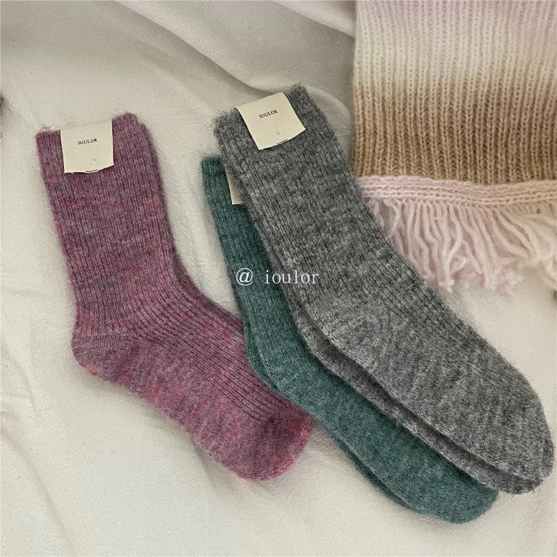 Warm Long Wool Cashmere Thermal Socks for Women | Cozy Comfort