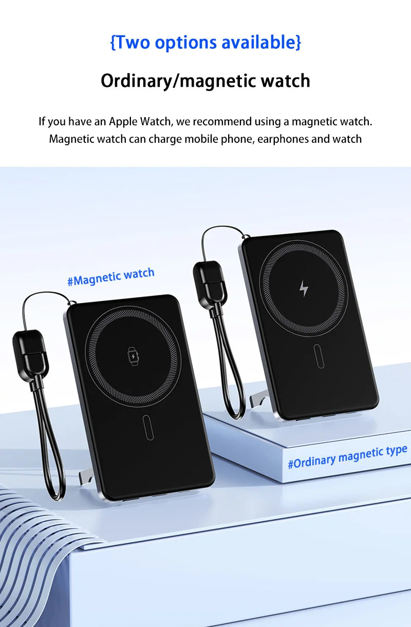 Ultra Slim Magnetic Wireless Power Bank | Fast Charging Portable Battery