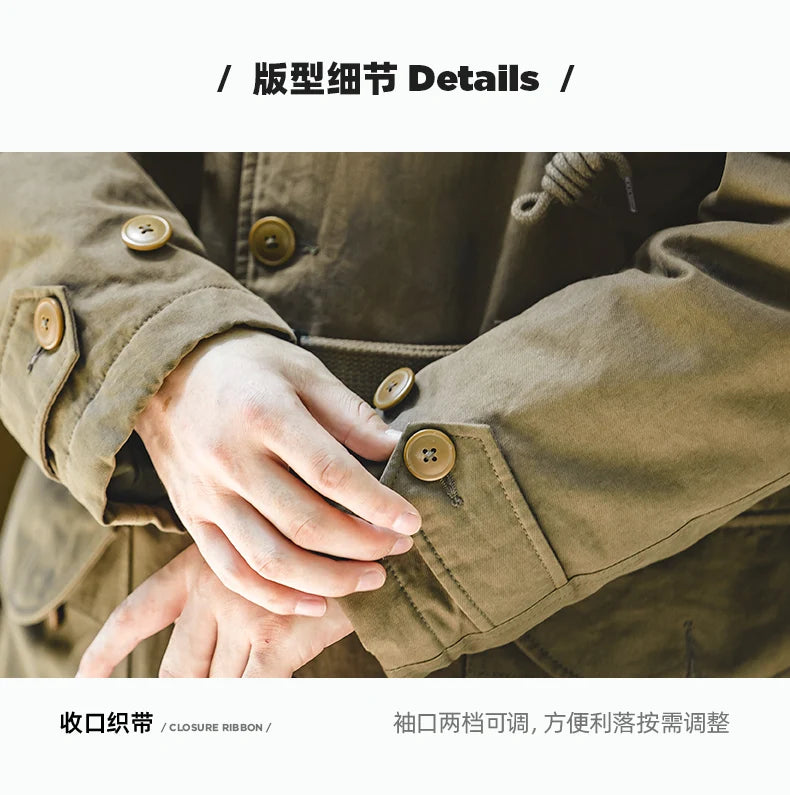 Men's Heavyweight Hooded Parka | Warm Cotton Winter Coat